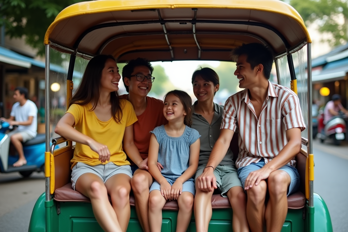 Capacité d&rsquo;un tuktuk : nombre de personnes pouvant y prendre place